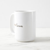 Mug (443 ml) - But First Cocoa コーヒーマグカップ (正面左)