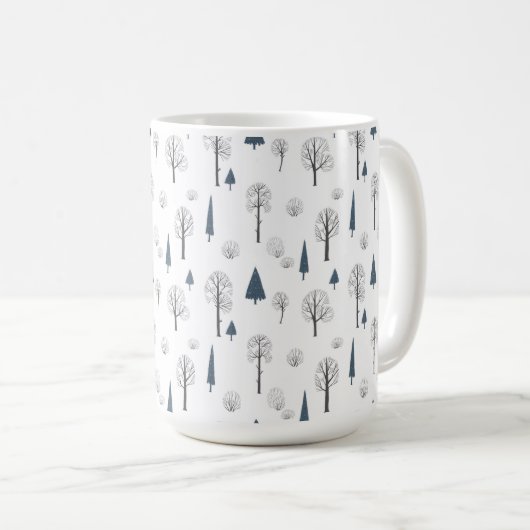 Mug (443 ml) - Winter Pattern コーヒーマグカップ (正面右)