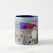 Mug #4 Joanna Flying Over Animals ツートーンマグカップ (中央)