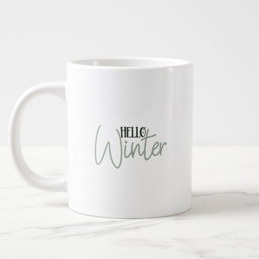 Mug (591 ml) - Hello Winter ジャンボコーヒーマグカップ (左)