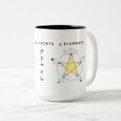 Mug 5 éléments médecine chinoise énergétique ツートーンマグカップ (正面右)