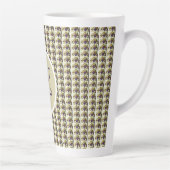 Mug à café latte monogrammé en vitrail personnalis カフェラテマグ (右)