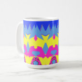 Mug, A classic multicolor seamless pattern design コーヒーマグカップ (正面左)