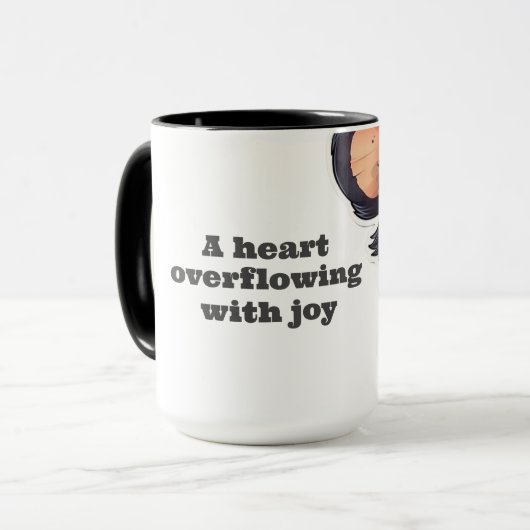 Mug A heart overflowing with joy マグカップ (正面左)