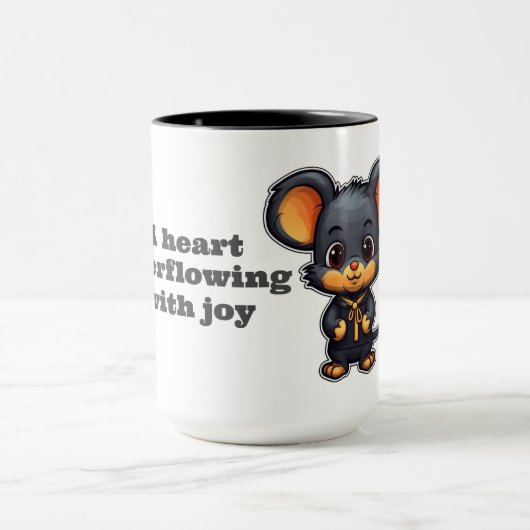 Mug A heart overflowing with joy マグカップ (中央)