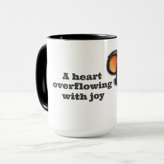 Mug A heart overflowing with joy マグカップ (正面左)