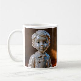 Mug à l'image d'un petit garçon 3D. コーヒーマグカップ