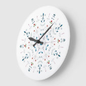 Mug À Soupe Moroccan Zellige ラージ壁時計 (傾斜)