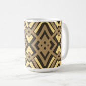 Mug, A vibrant multicolor geometric pattern design コーヒーマグカップ (正面右)