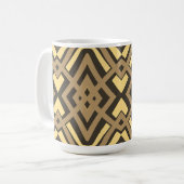 Mug, A vibrant multicolor geometric pattern design コーヒーマグカップ (正面左)