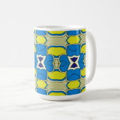 Mug, A vibrant multicolor seamless pattern design コーヒーマグカップ (正面右)