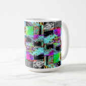 Mug – Abstract Grid コーヒーマグカップ (正面右)