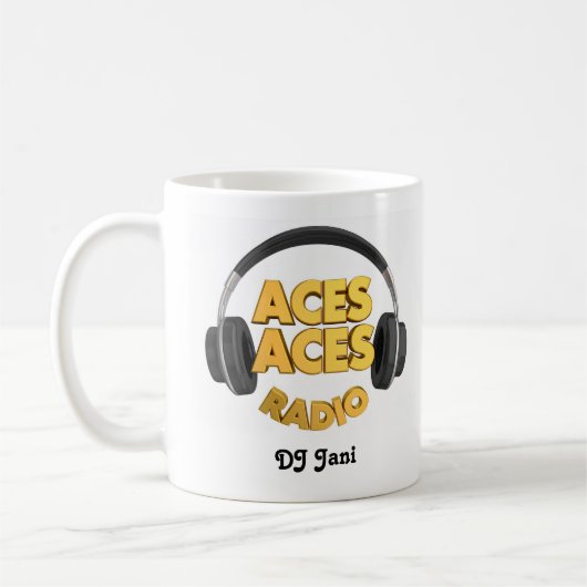 mug Aces logo Jani コーヒーマグカップ (左)