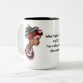 Mug African Woman, Reflections ツートーンマグカップ (正面左)