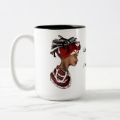 Mug African Woman, Reflections ツートーンマグカップ (左)