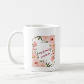 Mug Agréable Journée Floral Rose Poudré – Tasse Él コーヒーマグカップ