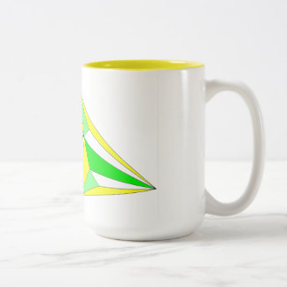 Mug Aller de l'avant en symphonie de jaune et vert ツートーンマグカップ