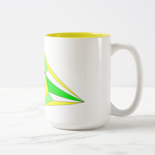 Mug Aller de l'avant en symphonie de jaune et vert ツートーンマグカップ (右)