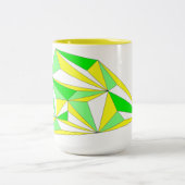 Mug Aller de l'avant en symphonie de jaune et vert ツートーンマグカップ (中央)
