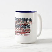 MUG AMERICA2026funny ツートーンマグカップ (正面右)