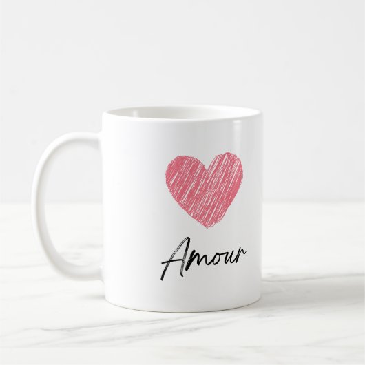 Mug Amour コーヒーマグカップ (左)