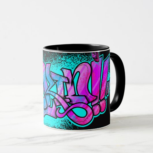 Mug Aqua Rokin noir マグカップ (正面右)