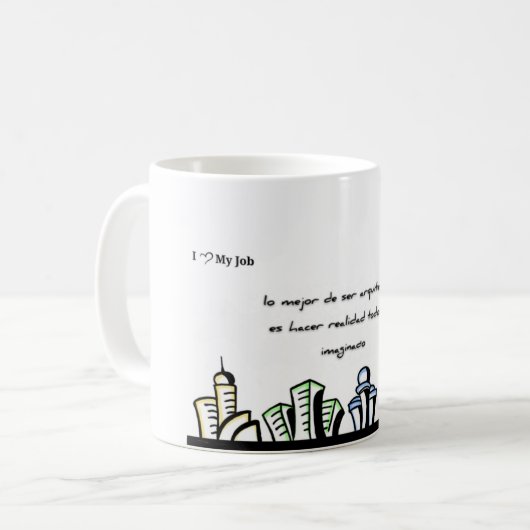 Mug Arquitecto コーヒーマグカップ (正面左)