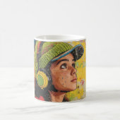 Mug art abstrait コーヒーマグカップ (中央)