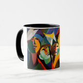Mug art abstrait マグカップ (正面左)