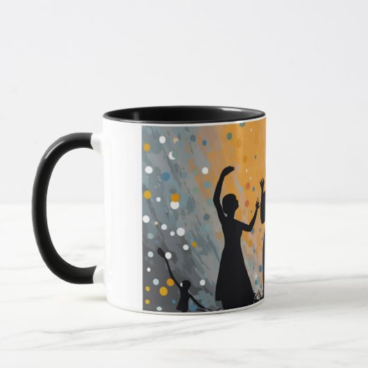 Mug art abstrait マグカップ (左)