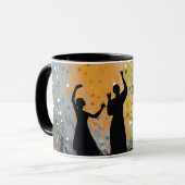 Mug art abstrait マグカップ (正面左)