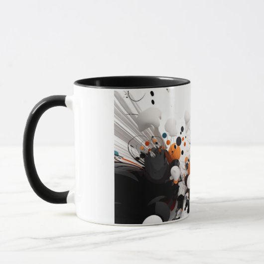 Mug art abstrait マグカップ (左)