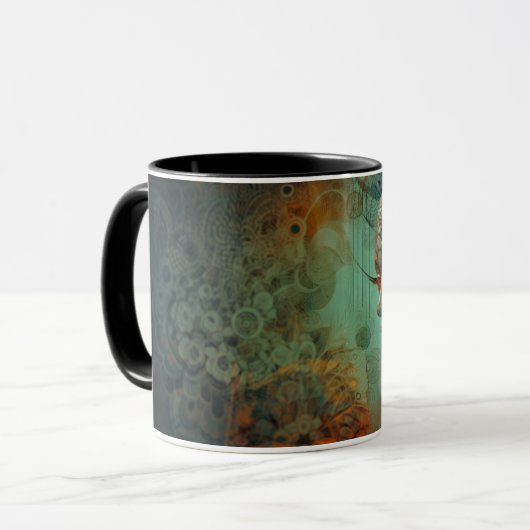 Mug art abstrait マグカップ (正面左)
