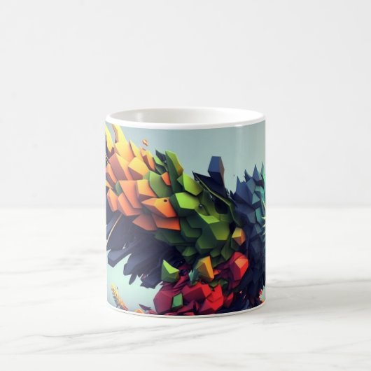 Mug art abstrait Aigle コーヒーマグカップ (中央)