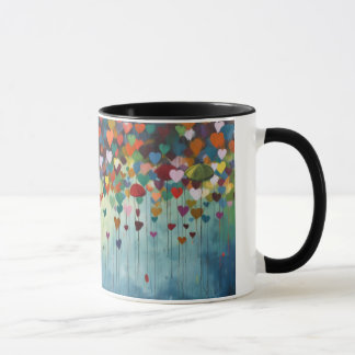 Mug art abstrait coeur マグカップ