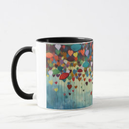 Mug art abstrait coeur マグカップ