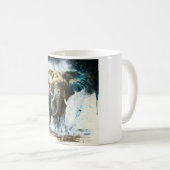 Mug art abstrait éléphant コーヒーマグカップ (正面右)