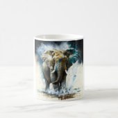 Mug art abstrait éléphant コーヒーマグカップ (中央)