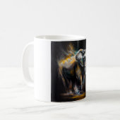 Mug art abstrait éléphant コーヒーマグカップ (正面左)
