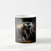 Mug art abstrait éléphant コーヒーマグカップ (中央)