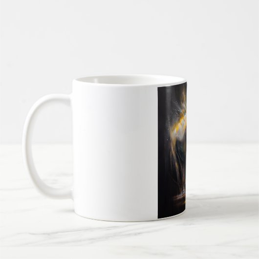 Mug art abstrait éléphant コーヒーマグカップ (左)