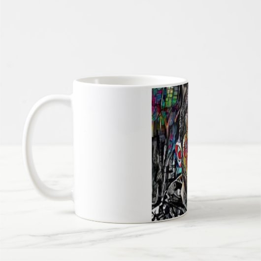 Mug art abstrait Zelensky コーヒーマグカップ (左)