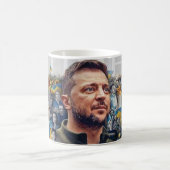 Mug art abstrait Zelensky コーヒーマグカップ (中央)