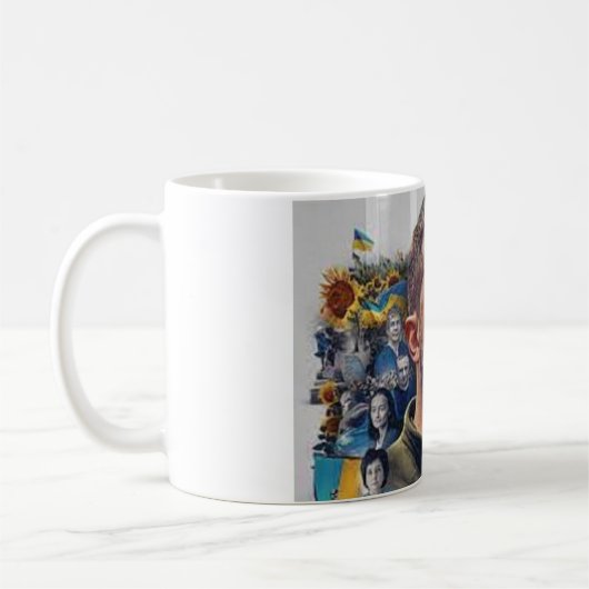 Mug art abstrait Zelensky コーヒーマグカップ (左)