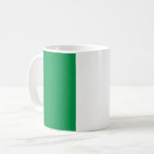 Mug au drapeau italien vert blanc et rouge.  コーヒーマグカップ (正面左)