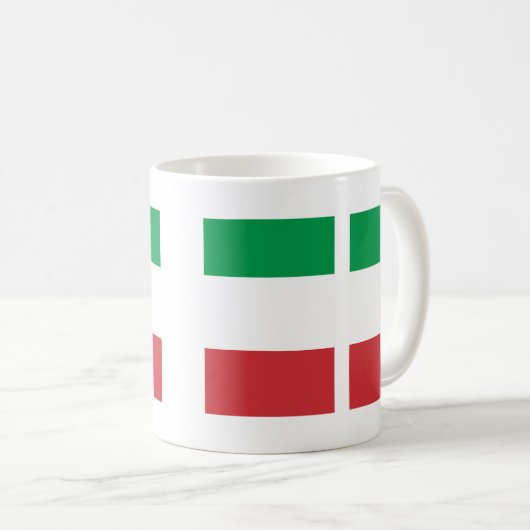 Mug aux couleurs italienne stylisées. コーヒーマグカップ (正面右)