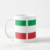 Mug aux couleurs italienne stylisées. コーヒーマグカップ (左)