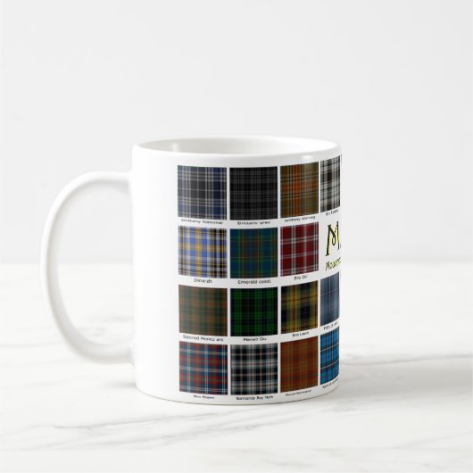 Mug aux Tartans Français コーヒーマグカップ (左)