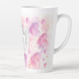 Mug avec ange et cœur – Cadeau amour éternel カフェラテマグ
