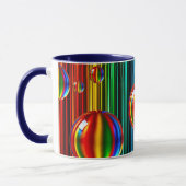 Mug avec bulles en verre translucide. マグカップ (左)